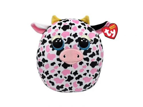 Ty Squishy Beanies párna alakú plüss figura MILKSHAKE, 22 cm - tehén