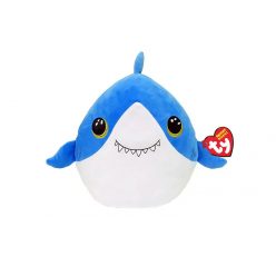   Ty Squishy Beanies párna alakú plüss figura FINSLEY, 22 cm - cápa