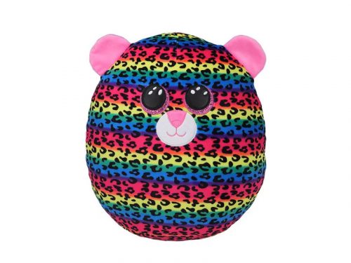 Ty Squish-a-Boos párna alakú plüss figura DOTTY, 22 cm - színes leopárd