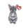 Beanie Babies plüss figura WILFRED, 15 cm - szürke kutya (3)