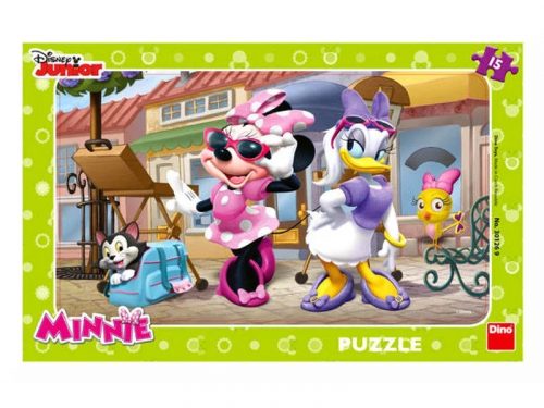 Dino Minnie egér Párizsban 15 darabos puzzle