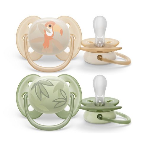 Philips AVENT játszócumi Ultra Soft Premium állatos 0-6hó fiús 2db