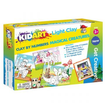 Kid Art: Gyurmázz számok szerint! Modellező gyurma készlet - Varázslatos lények