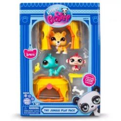   Littlest Pet Shop: Figura csomag, 1. széria, 3 db-os - Dzsungel