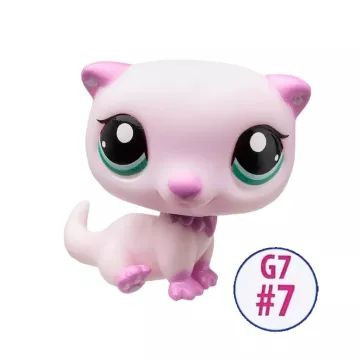 Littlest Pet Shop: Játékfigura #7 - Kicsi lila vmi