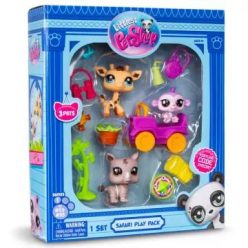   Littlest Pet Shop: Figura csomag, 1. széria, 3 db-os - Szafari