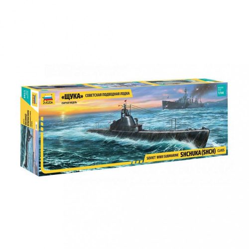 Zvezda Shchuka Class Russian Submarine WWII 1:144 makett tengeralattjáró (9041)