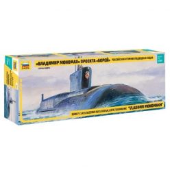   Zvezda SSBN Borey Nuc. Submarine 1:350 makett tengeralattjáró (9058)