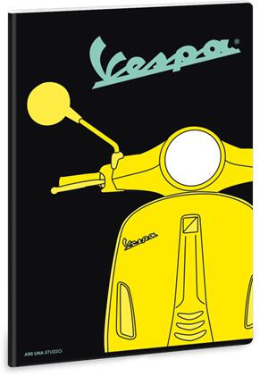 Ars Una Vespa Yellow A/4 extra kapcsos füzet-vonalas