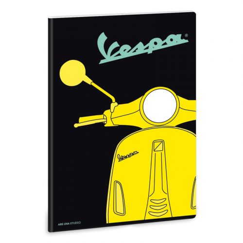 Ars Una Vespa Yellow A/4 extra kapcsos füzet-négyzethálós