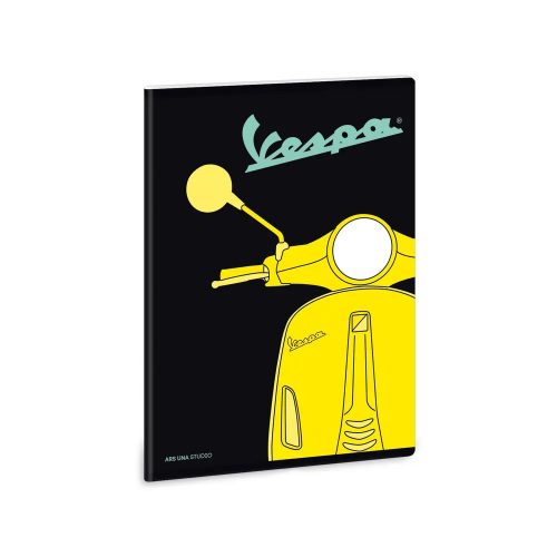 Ars Una Vespa Yellow A/5 extra kapcsos füzet-négyzethálós