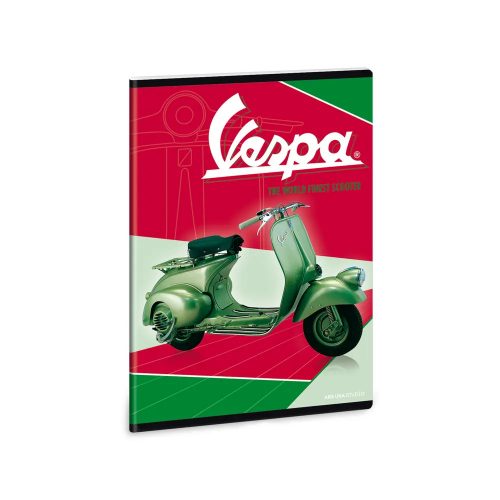 Ars Una Vespa Green A/5 extra kapcsos füzet-négyzethálós