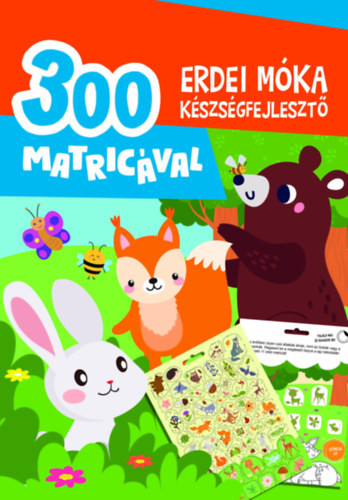 Erdei móka - készségfejlesztő 300 matricával