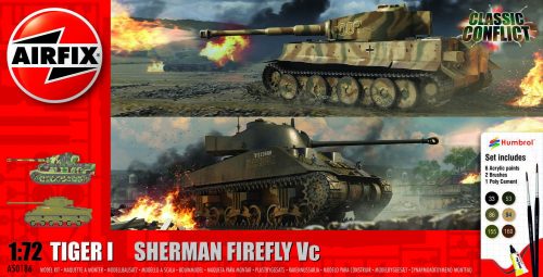 Airfix - Classic Conflict Tiger 1 vs Sherman Firefly (A50186)