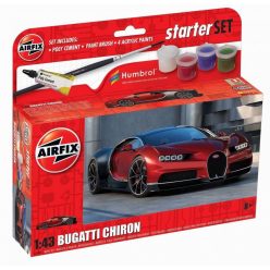   Airfix Bugatti Chiron 1:43 makett készlet festékkel és kiegészítőkkel (A55005)