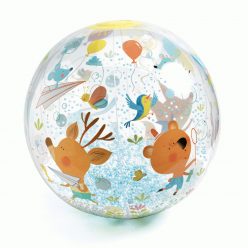   Djeco Felfújható labda, Ø 35 cm - Csörgő-zörgő labda - Bubbles ball