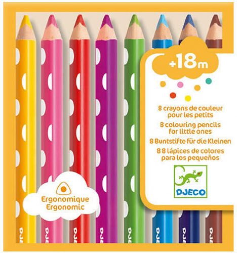 Djeco 8 colouring pencils for little ones