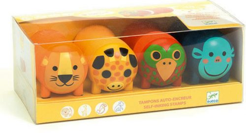 Djeco Nyomdakészlet - Szafari - Stamps for little ones - Safari animals