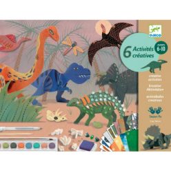   Djeco Kreatív műhely - 6 technika 1 dobozban - Dinoszauruszok világa - Dino Box