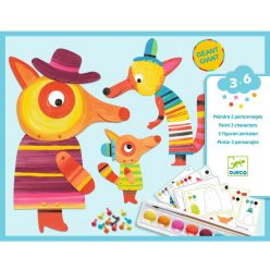   Djeco Művészeti műhely, festés - A róka család, bábok - The fox family