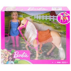 Mattel Lovas szett Barbie babával (FXH13)