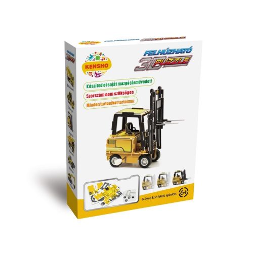 3D puzzle, Targonca Make Your Own Wind Up Forklift