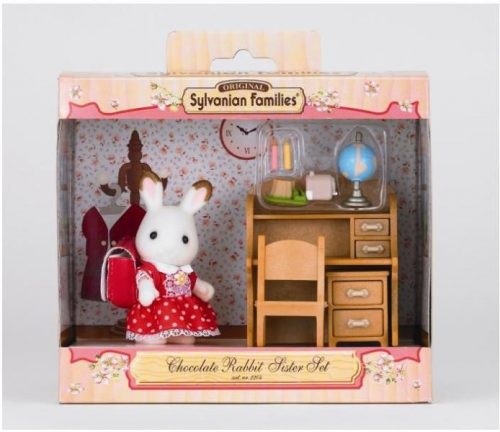 EPOCH Sylvanian Families Csoki Nyuszi hugi íróasztal szettel (SLV5016)