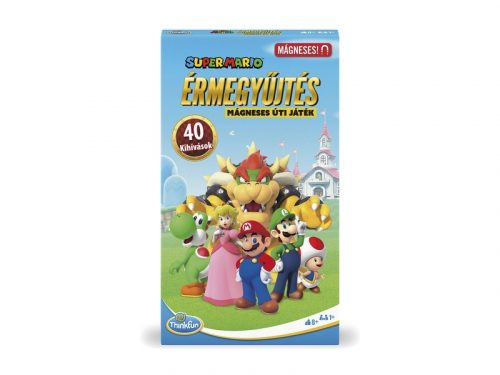 ThinkFun Super Mario - Érmegyűjtés, mágneses útijáték (W230900014)