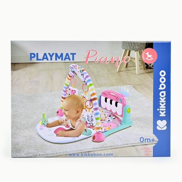 Kikka Boo játszószőnyeg zongorával - pink