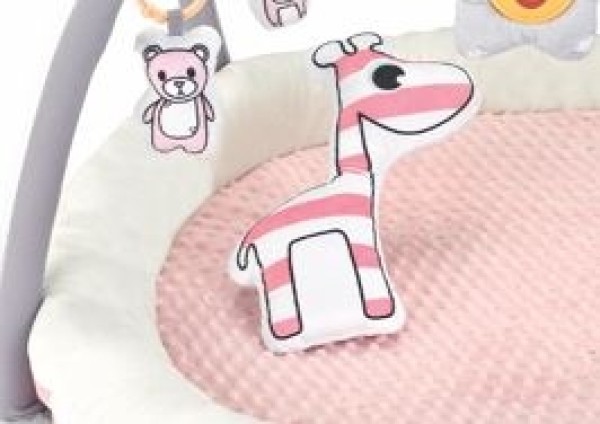 Kikka Boo Soft Touch játszószőnyeg – rózsaszín zsiráf