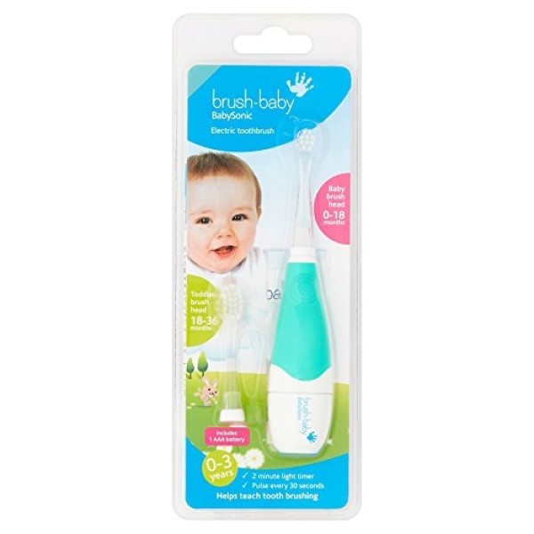 Brush-baby BabySonic elektromos baba fogkefe (0+) + 1 db pótfej