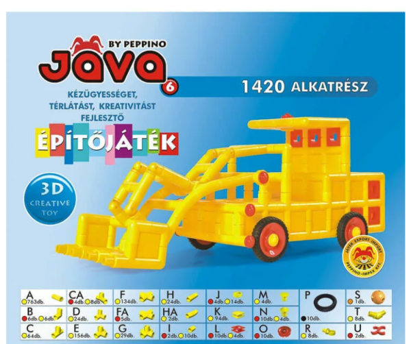 Peppino Jáva 6 építőjáték (850022)