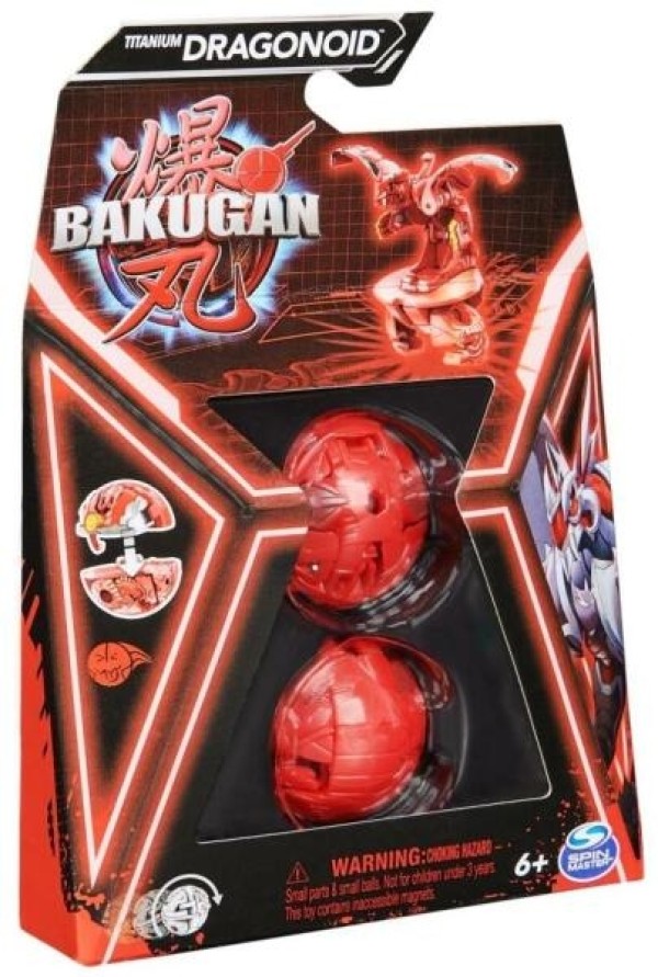  Spin Master Bakugan 3.0 - Alapcsomag 1 db-os - Titanium Dragonoid Red (6066716-20141497)
