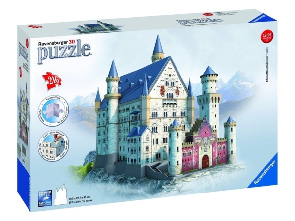 Ravensburger 3D Puzzle Neuschwanstein kastély 216 db-os (12573)