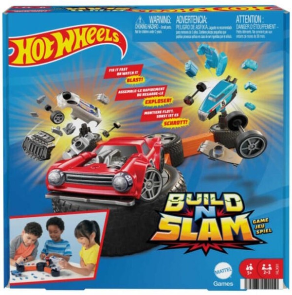 Mattel Hot Wheels Build and Slam társasjáték (HLX91)