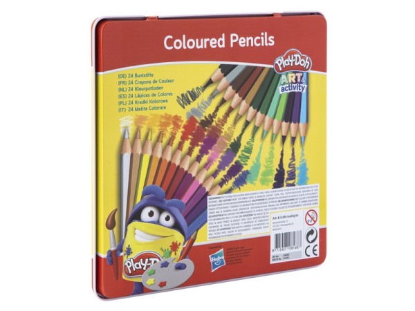 Grafix Play-Doh - 24 színes ceruza fémdobozban (160003)