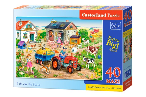 Castorland MAXI puzzle - Élet a farmon 40 db-os (B-040193)