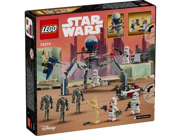 LEGO Star Wars Tm 75372 Klónkatona és harci Droid harci csomag