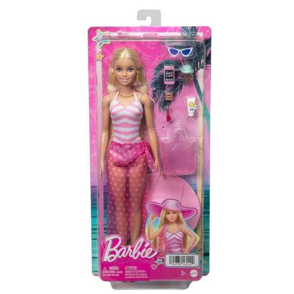 Mattel Barbie mozifilm- beach Barbie baba (HPL73)