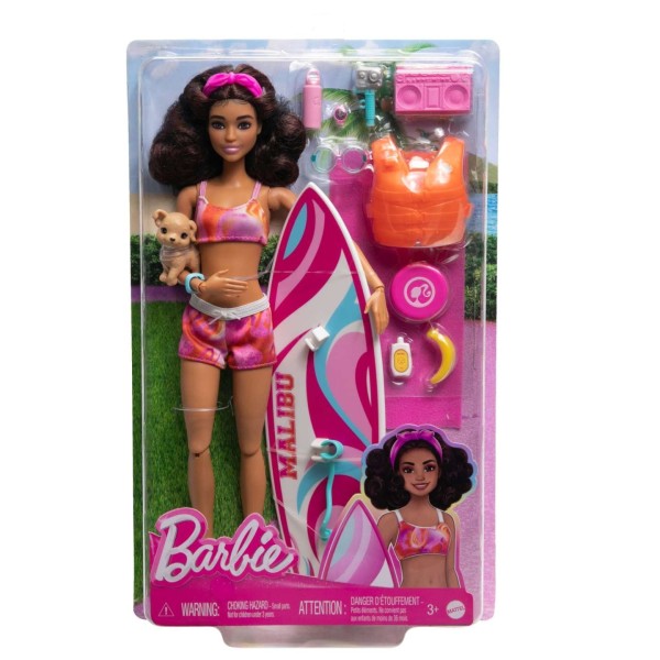 Mattel Barbie mozifilm - Barbie szörfös készlet (HPL69)