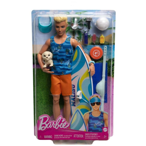 Mattel Barbie mozifilm - Ken szörfös készlet (HPT50)