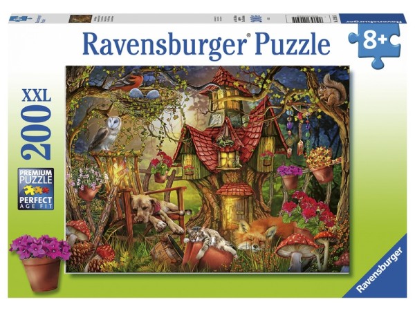 Ravensburger Puzzle 200 db - Erdei házikó 53599