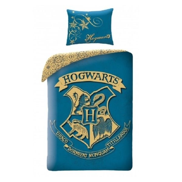 Harry Potter ágyneműhuzat szett Roxfort kék (HP-8089BL)