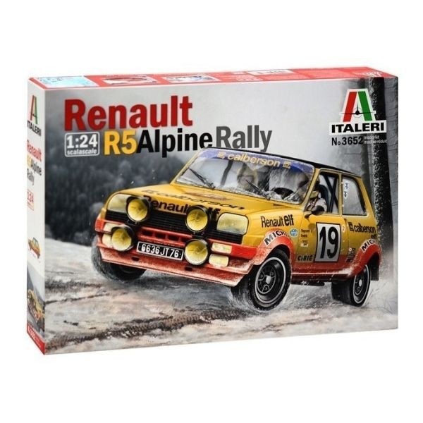 Italeri: Renault R5 Alpine rali versenyautó makett, 1:24 3652s